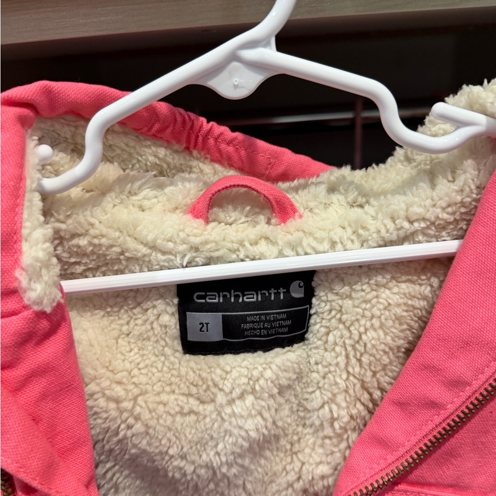 Carhartt Pink Fleece-Lined Jacket - Picture 2 of 2
